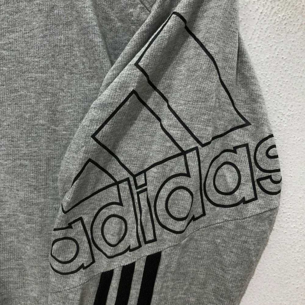 Adidas Adidas Full Zip Up Grey Sweater Big Logo S… - image 5