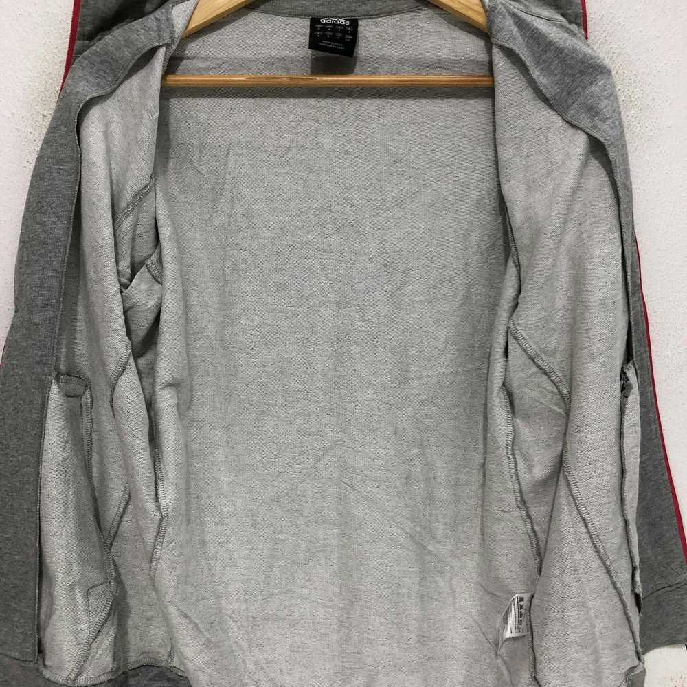 Adidas Adidas Full Zip Up Grey Sweater Big Logo S… - image 6