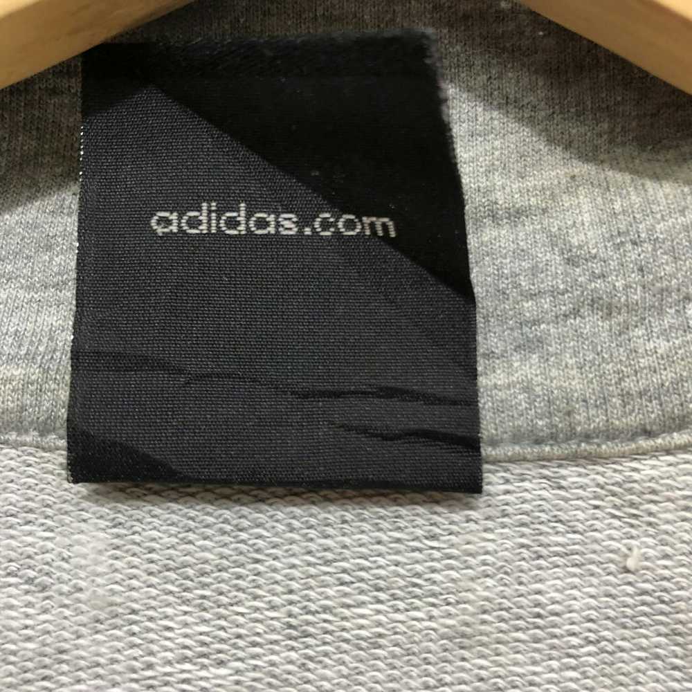 Adidas Adidas Full Zip Up Grey Sweater Big Logo S… - image 8