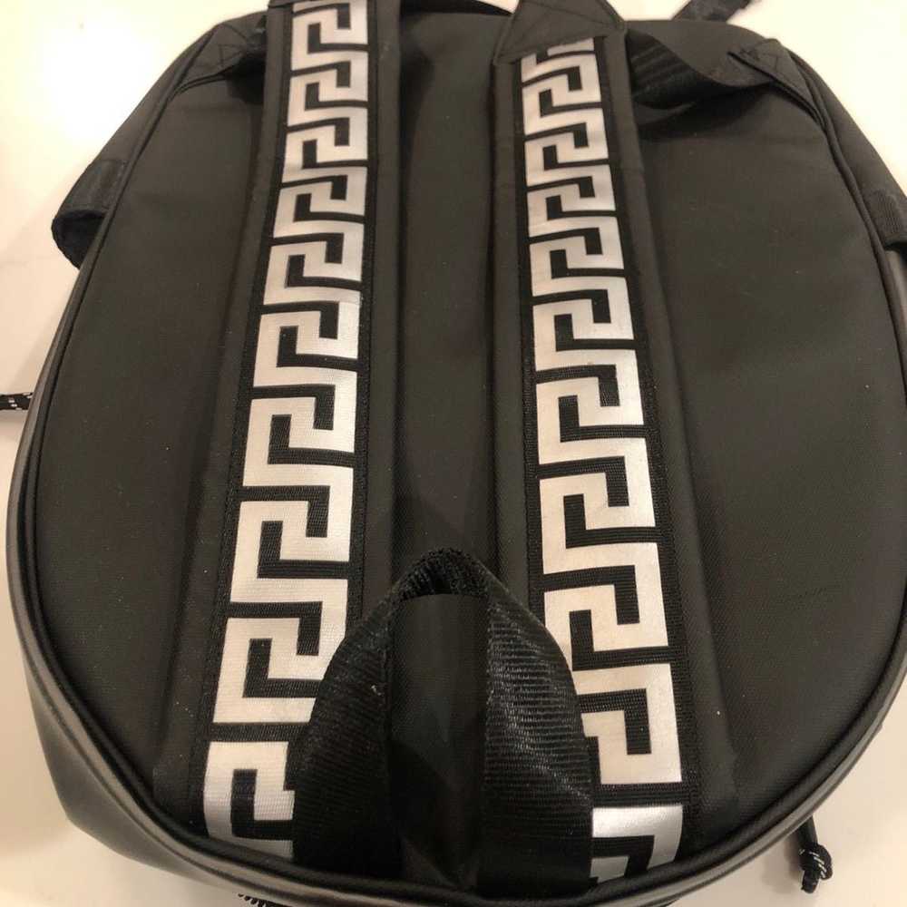 Versace Parfums Unused Backpack Travel Tote Black… - image 8