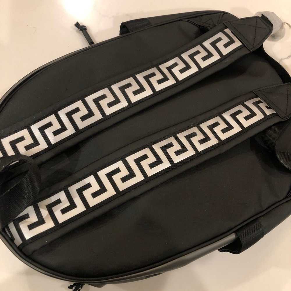 Versace Parfums Unused Backpack Travel Tote Black… - image 9