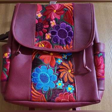 Boho Ethnic Mini Backpack Purse Woven Vegan Natural Blue Black Multi Pocket  Bag | eBay