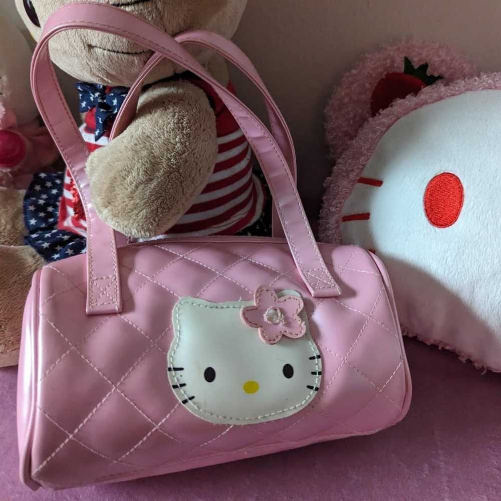 hello kitty barrel purse pink - image 4
