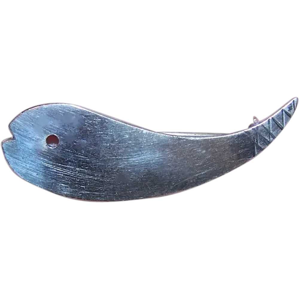Paul Lobel Sterling Silver Whale - Minnow - Tadpo… - image 1