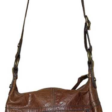 Fossil Maddox Small Workbag Brown Faux Fur hotsell Leather Crossbody