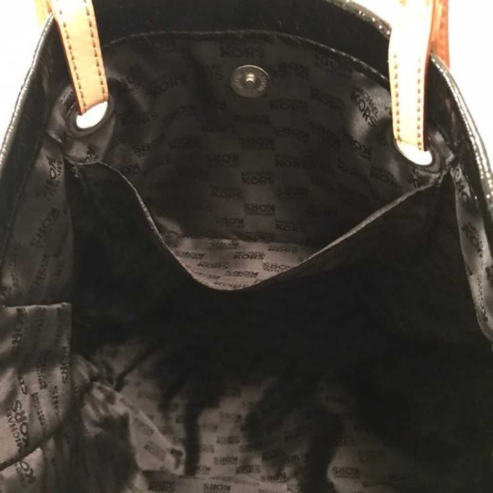 Michael Kors Black Patent Leather Tote - image 9
