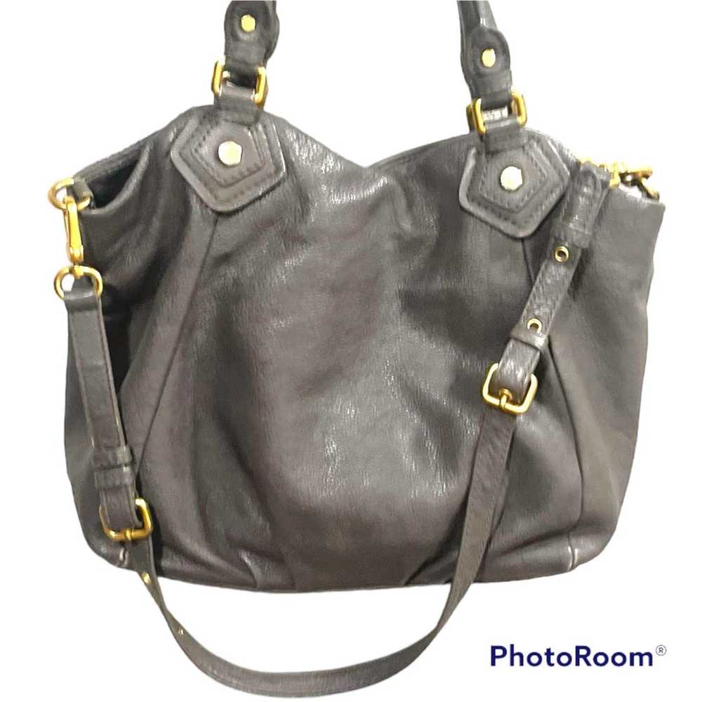 Marc Jacobs Tote Shoulder Bag Leather Magnetic Cl… - image 3