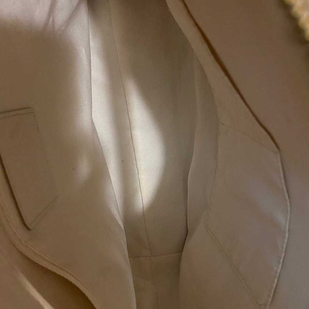 Coach tan and Cream Large Shoulder Bag Purse - image 5