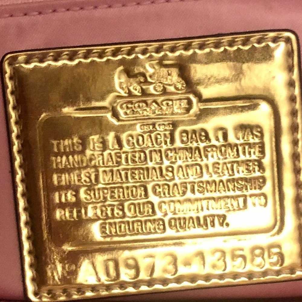 Vintage Vibrant Gold Coach Purse - image 7