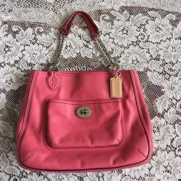Coach women's Pink Poppy Leather Handbag - image 1