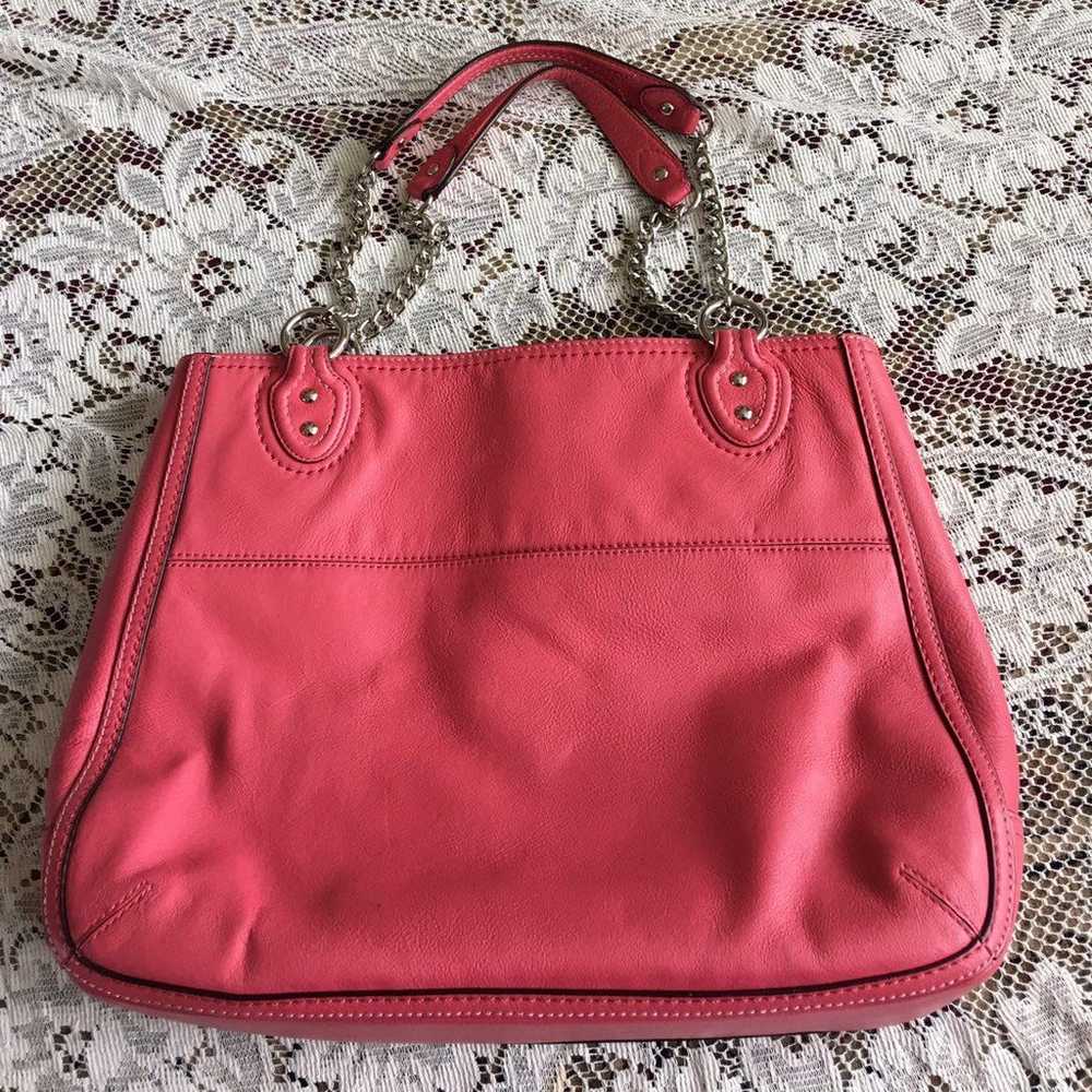 Coach women's Pink Poppy Leather Handbag - image 2