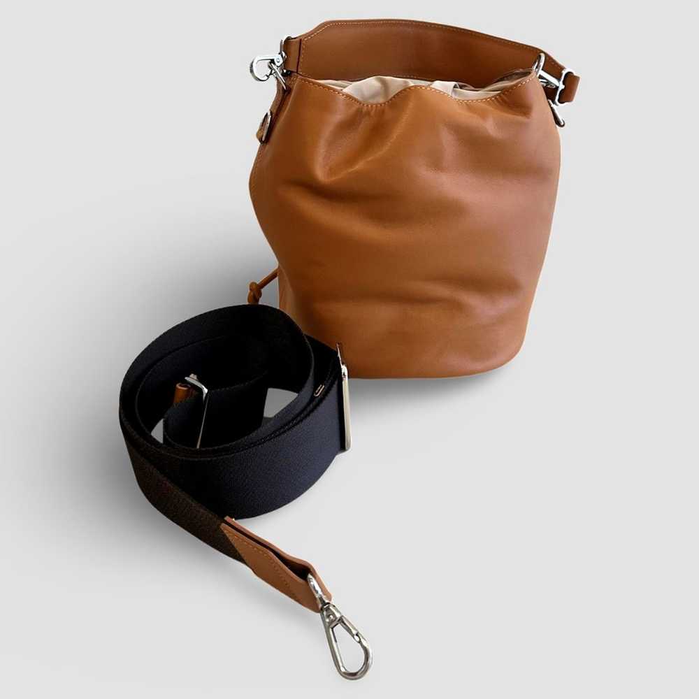 COS Tobacco Leather Bucket Bag (Retail $225) - image 2