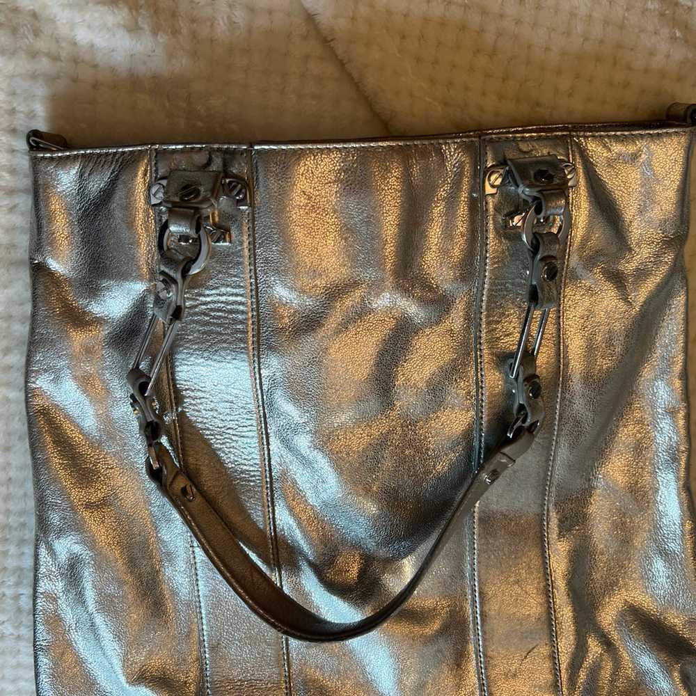 Tory Burch silver/metallic Tote bag - image 9