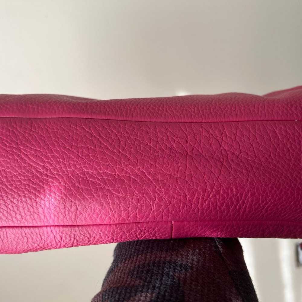 Coach super soft pink pebble leather purse EUC - image 3