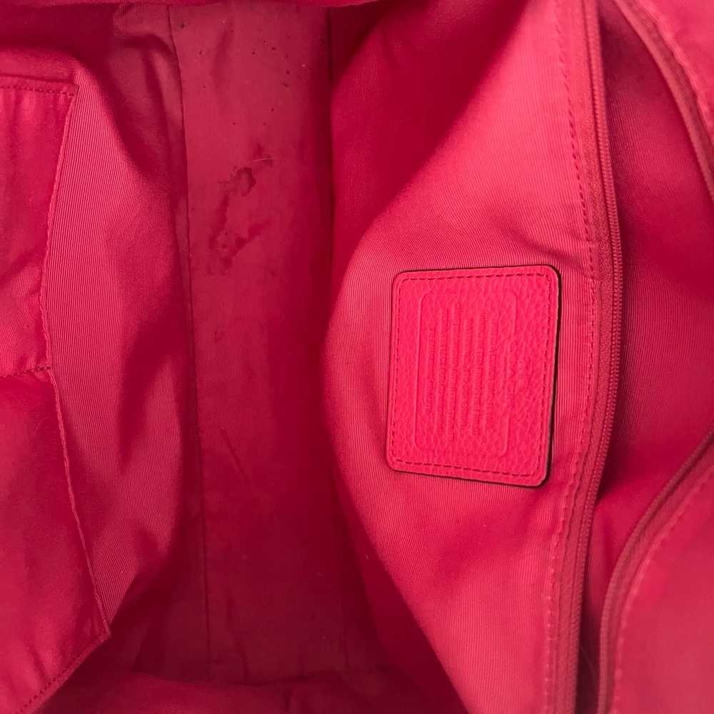 Coach super soft pink pebble leather purse EUC - image 5
