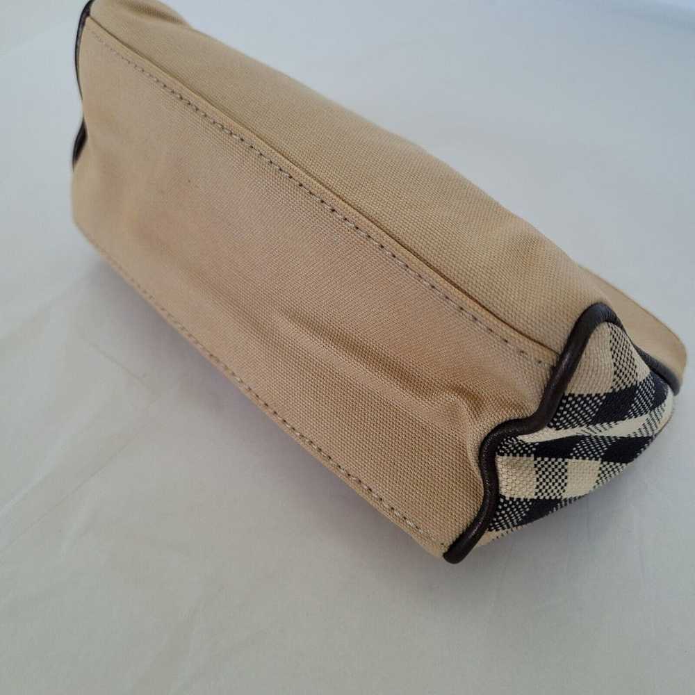 Burberry Vintage Canvas Cosmetic Toiletry Bag Bei… - image 7