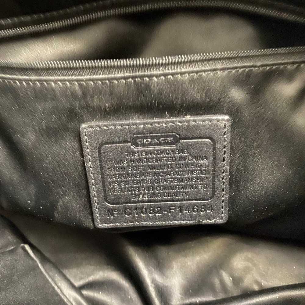 Coach Large Pebble Leather Handbag - image 6