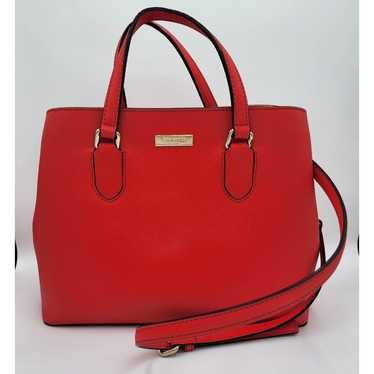 Kate Spade Evangeline Leather Satchel Bag Crossba… - image 1