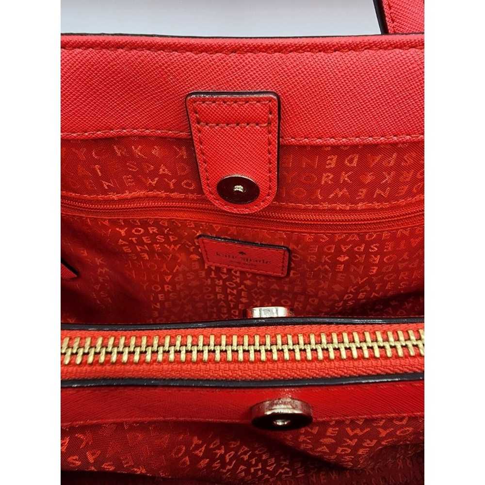 Kate Spade Evangeline Leather Satchel Bag Crossba… - image 9