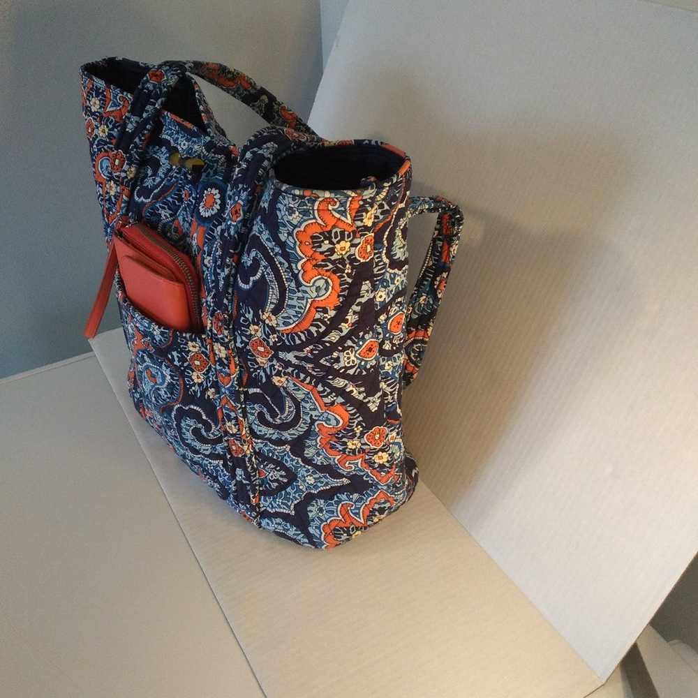 Vera Bradley lot of 2 quilted paisley tote & oran… - image 3