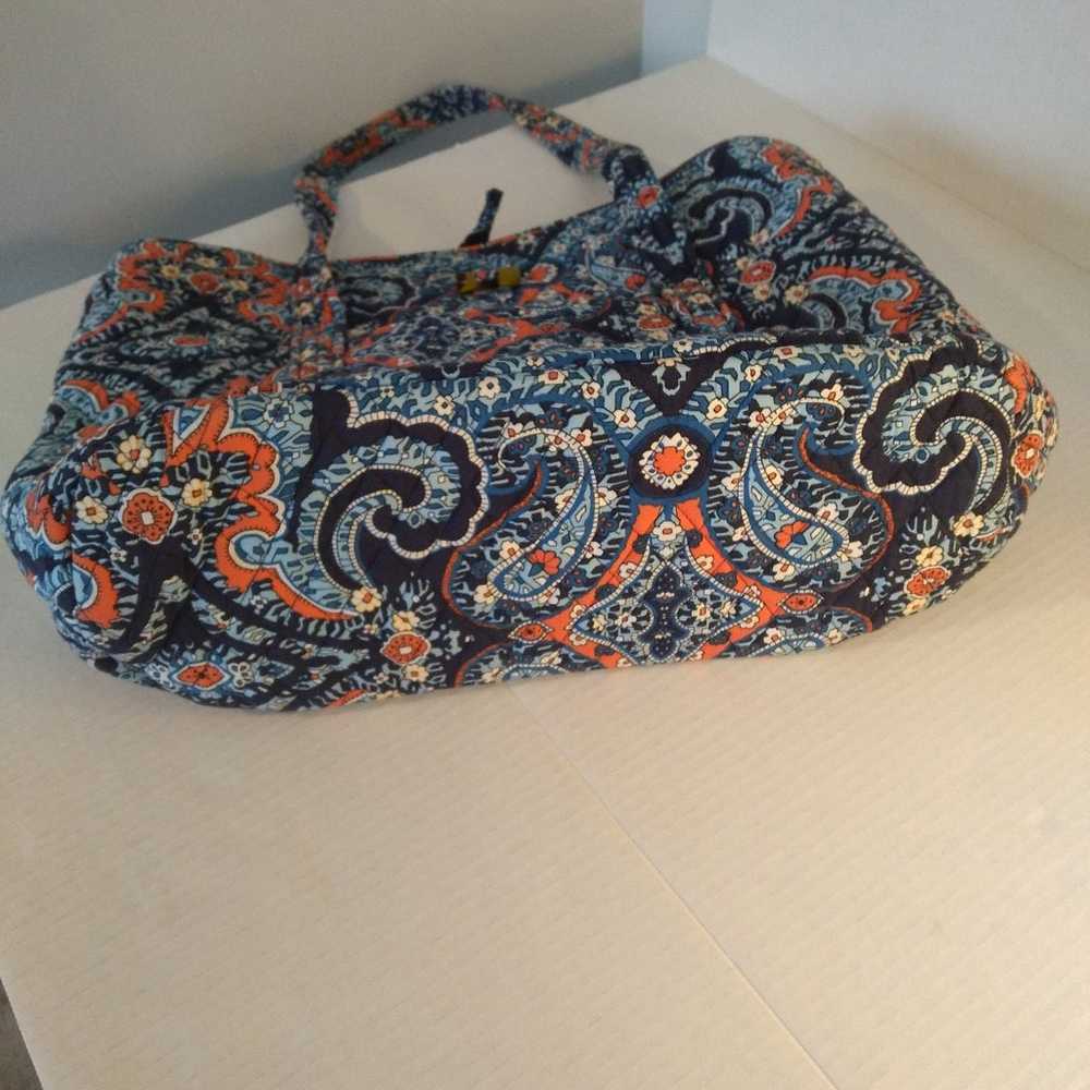 Vera Bradley lot of 2 quilted paisley tote & oran… - image 7