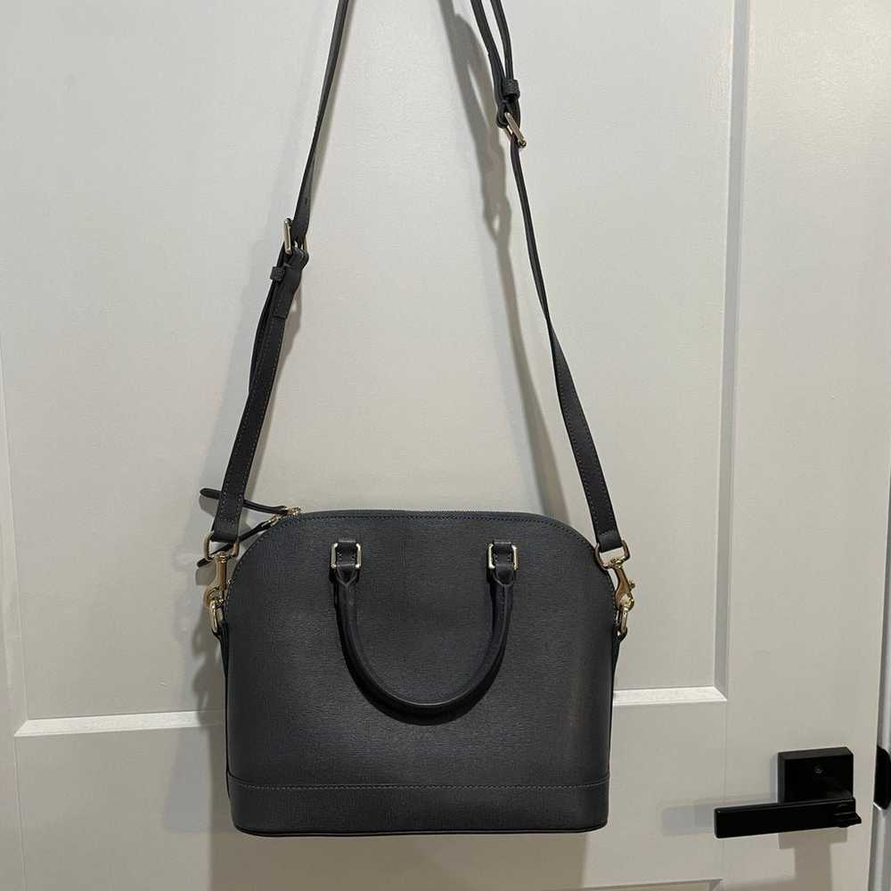 Dooney and Bourke charcoal gray dome satchel hand… - image 7