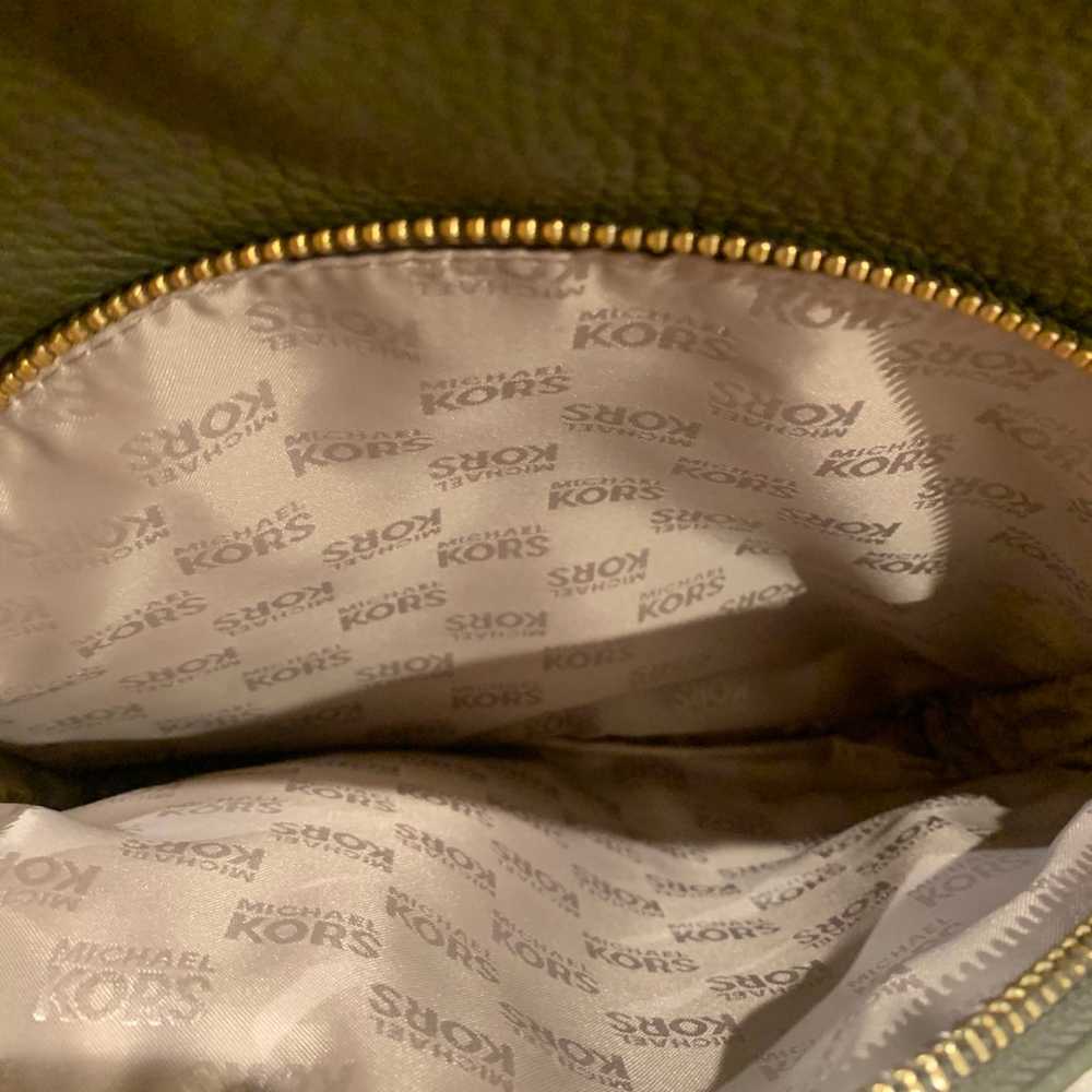 Michael Kors Pebble Leather Studded Backpack Oliv… - image 8