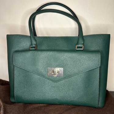 Kate Spade Green Crocodile Embossed Leather Satchel Excellent Condition |  eBay