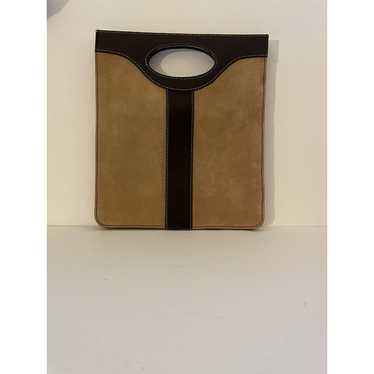 Vintage Armani Exchange Purse Clutch Suede Leathe… - image 1