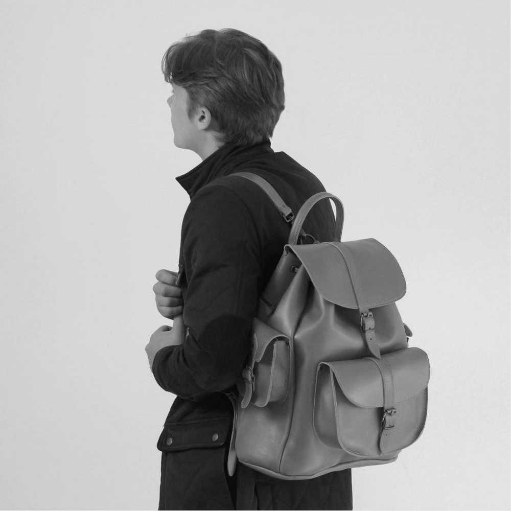 UK Grafea Actor Leather Backpack NEW - image 6