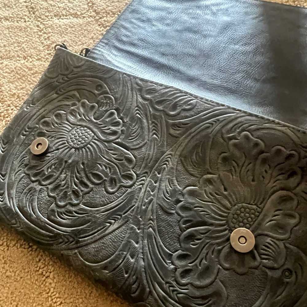 Leather Embossed Clutch/ Crossbody Handbags - image 4