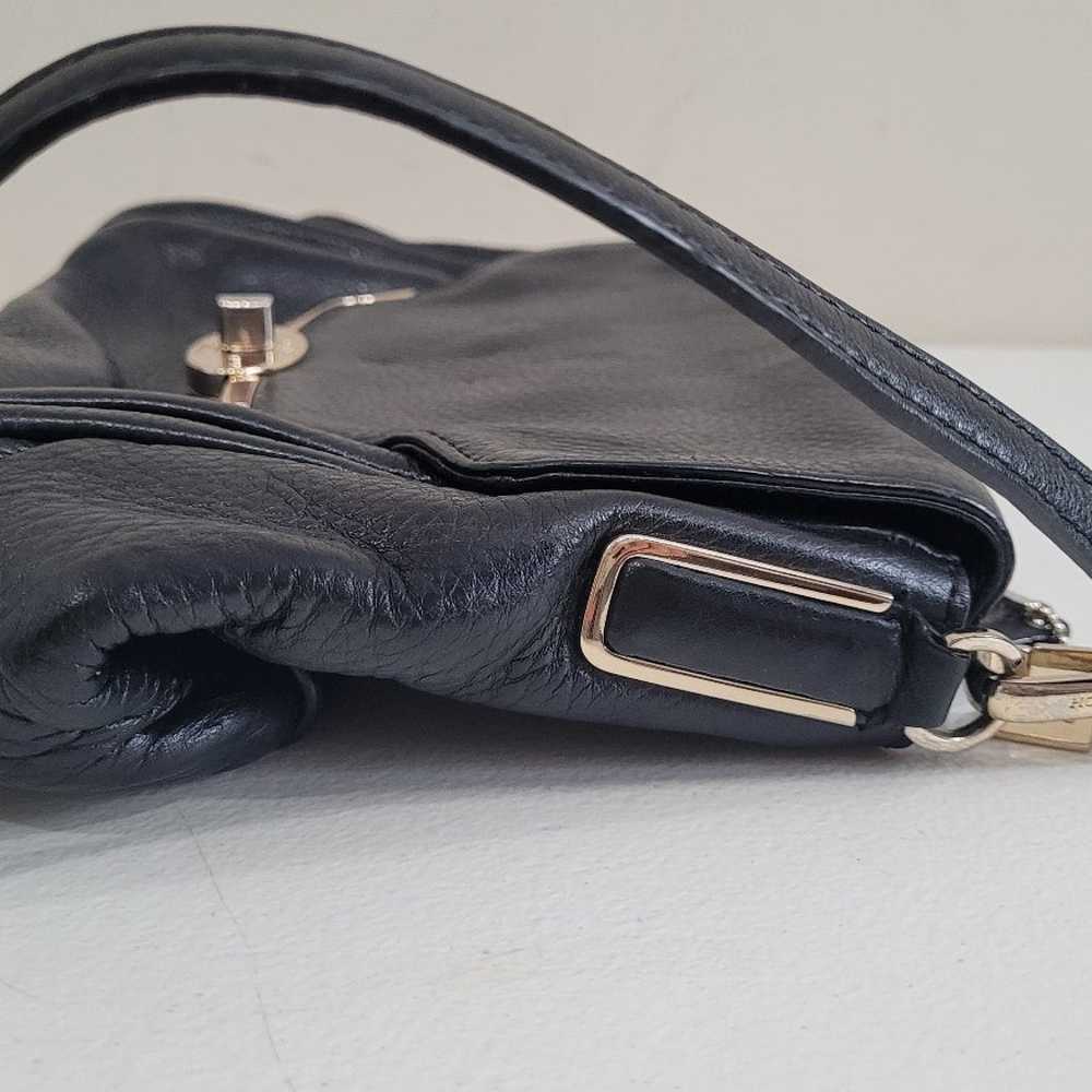 COACH Handbag Crossbody Satchel Black Madison Sad… - image 4