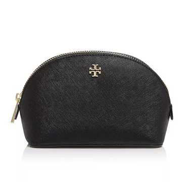 Tory Burch Robinson Small Leather Cosmetics Case … - image 1