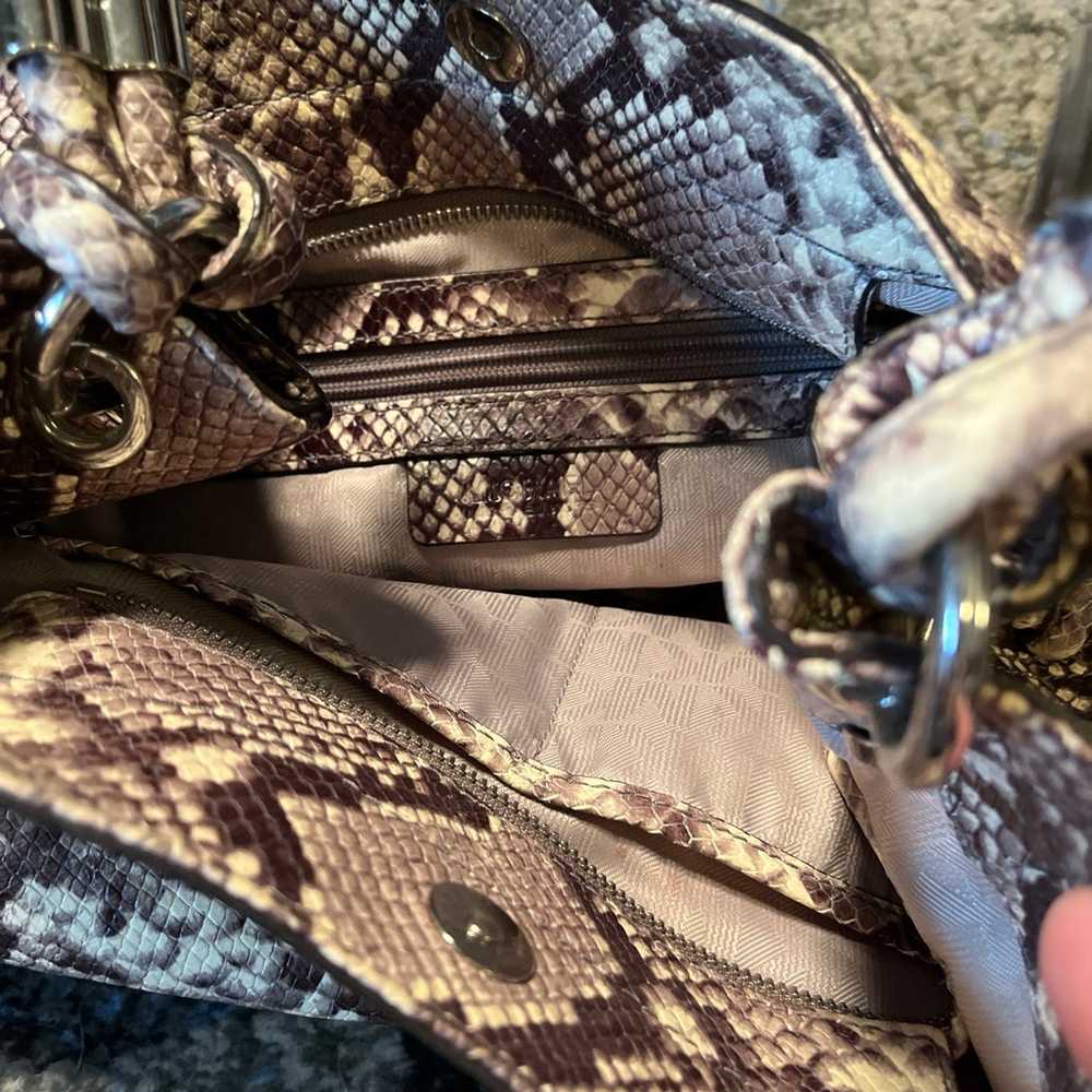 MK shoulder bag snakeskin pattern - image 6