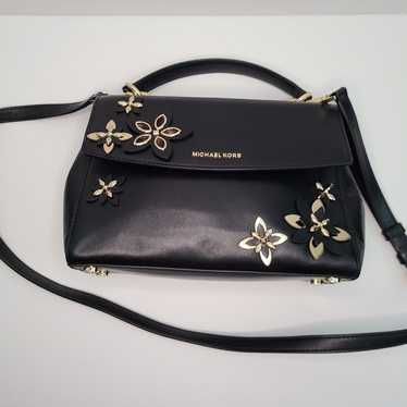 Michael Kors $328 Ava Flowers Small Leather Satch… - image 1