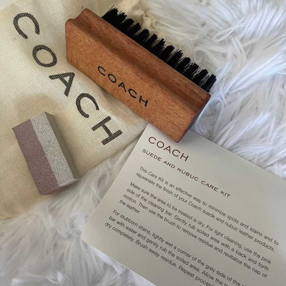 Coach Small Suede/Leather trim bag - image 11