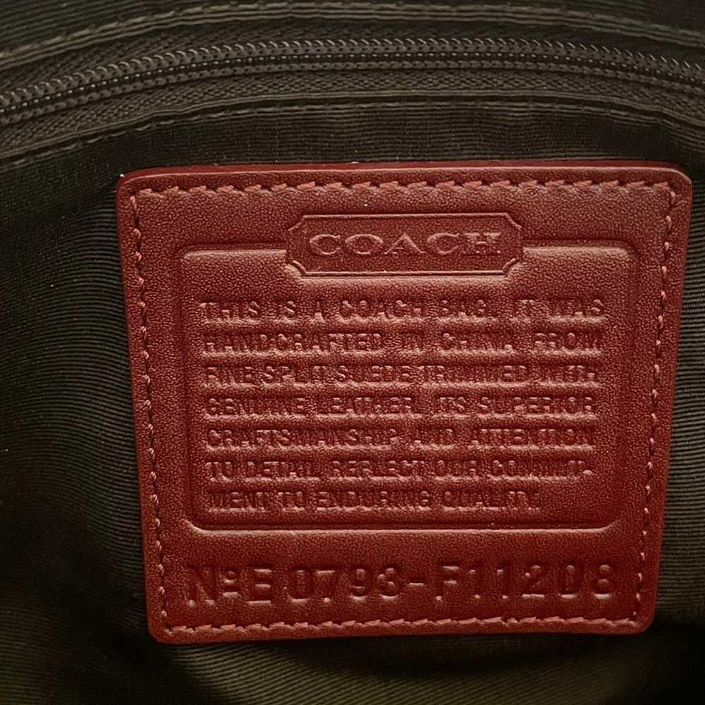 Coach Small Suede/Leather trim bag - image 2