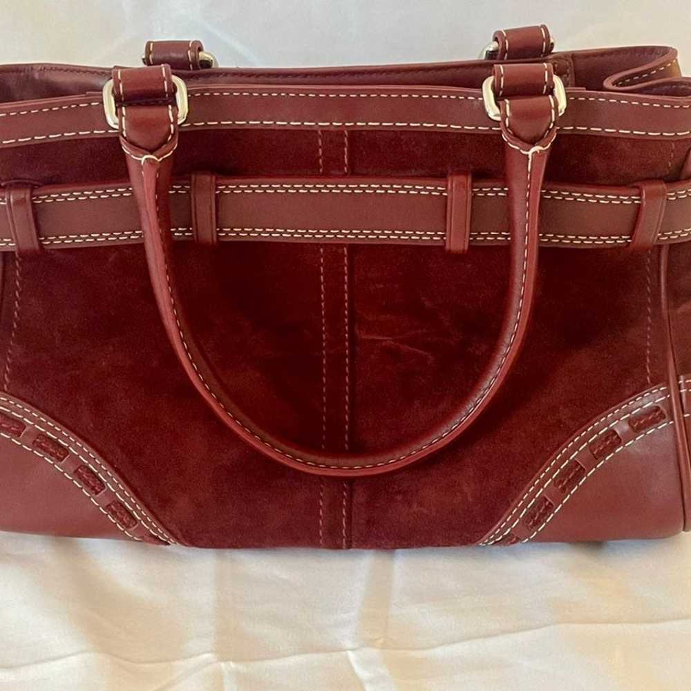 Coach Small Suede/Leather trim bag - image 4