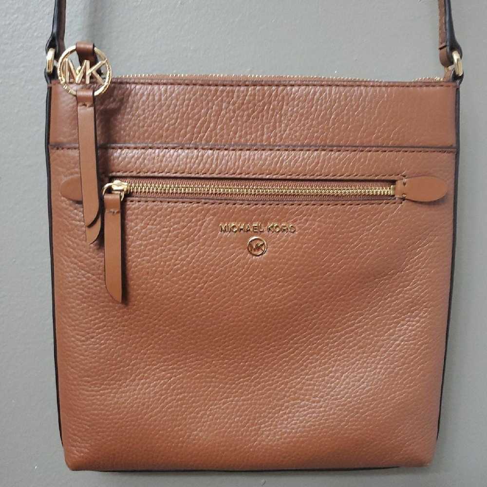 Michael Kors Acorn Leather Crossbody Bag - image 1