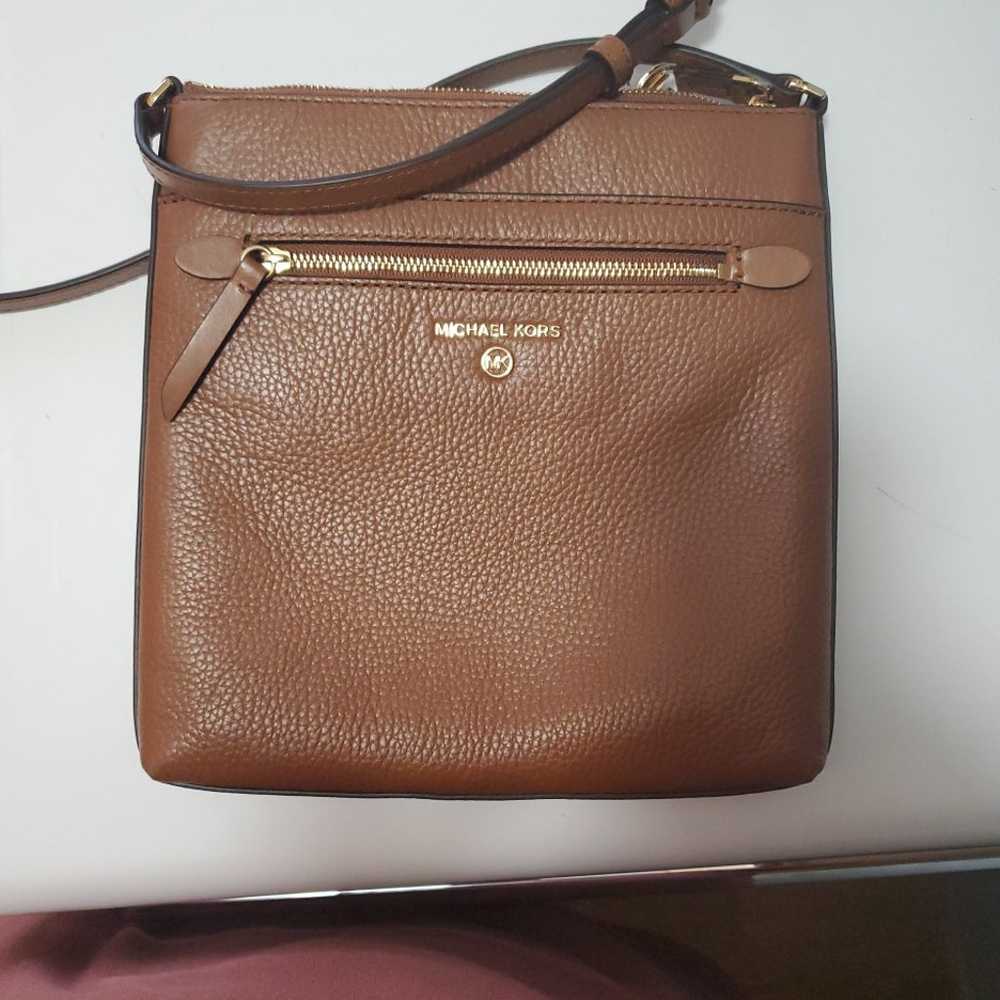 Michael Kors Acorn Leather Crossbody Bag - image 2