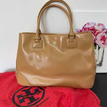 Tory Burch Robinson Patent Leather Tote Bag - image 1