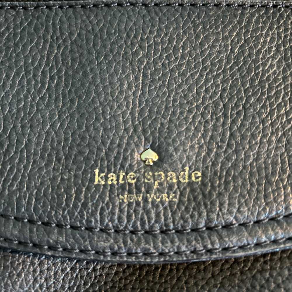 Kate Spade black leather backpack - image 5