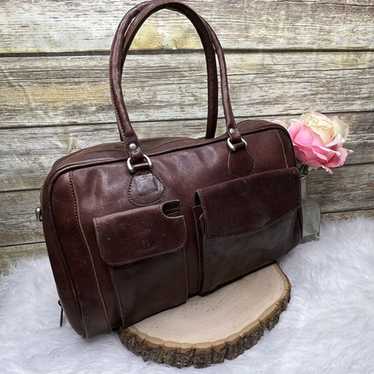 Leaders in Leather Brown Genuine Leather Purse To… - image 1