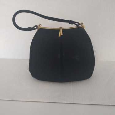 Coblentz vintage black suede handbag