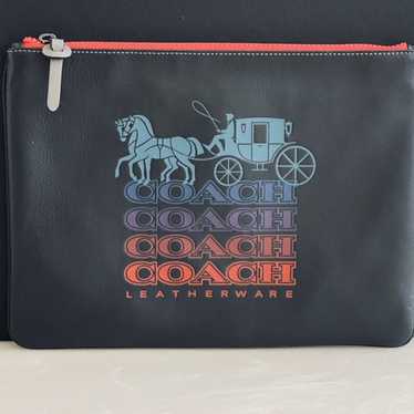 COACH HORSE & CARRIAGE LARGE ZIP POUCH 84739