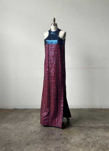 geoffrey beene 1960s sequin column dress - image 1