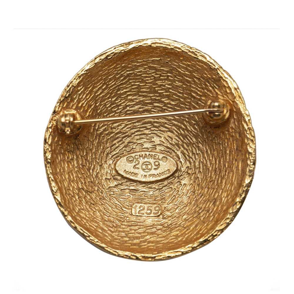 Product Details Chanel Gold Plated CC Brooch - image 2