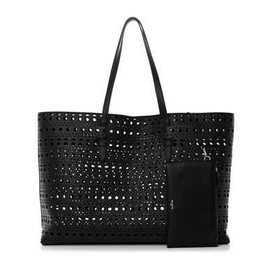 ALAIA Lux Calfskin Optical Perforated Laser Cut M… - image 1