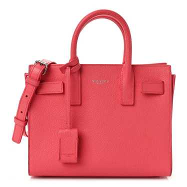 SAINT LAURENT Calfskin Nano Sac De Jour Rose Clair