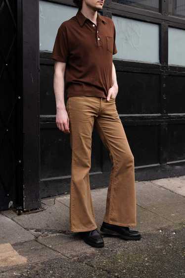 Vintage Levis Corduroy Flare Pants - Tan